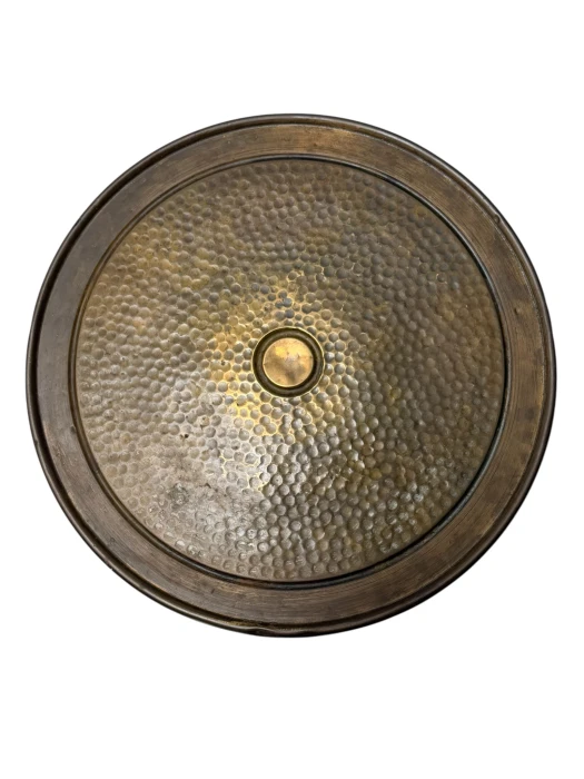 Vienna Secession Pedestal in Walnut and Patinated Brass, 1900s
